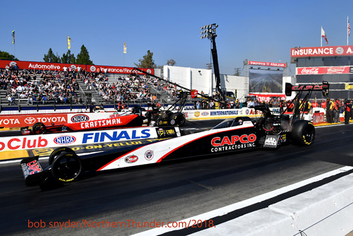 Billy Torrence (near lane) - Richie Crampton (far lane) - T/F